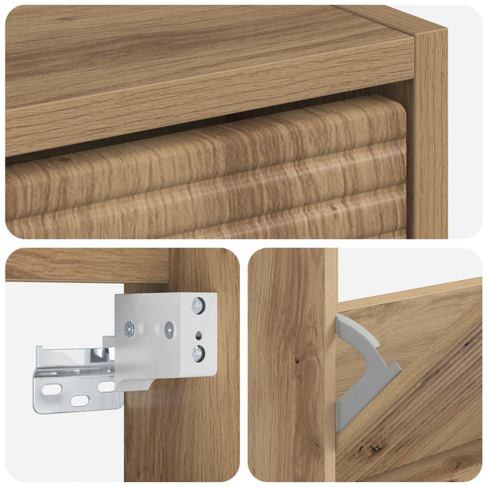 Dulap pentru pantofi montat pe perete HAARLEM 71 x 17 x 86 cm WALTI