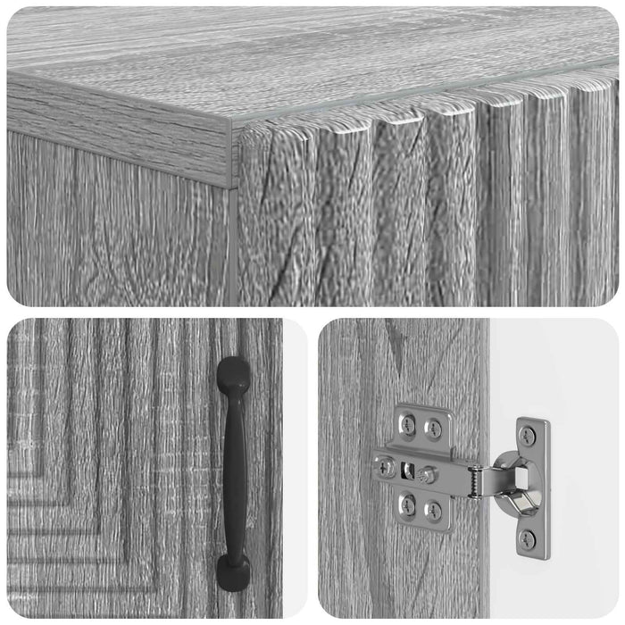 Dulap pentru pantofi HAARLEM 59,5 x 39,5 x 89,5 cm Sonoma gri WALTI