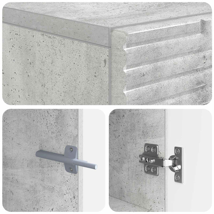 Cabinet TV Gri Beton Lemn prelucrat WALTI