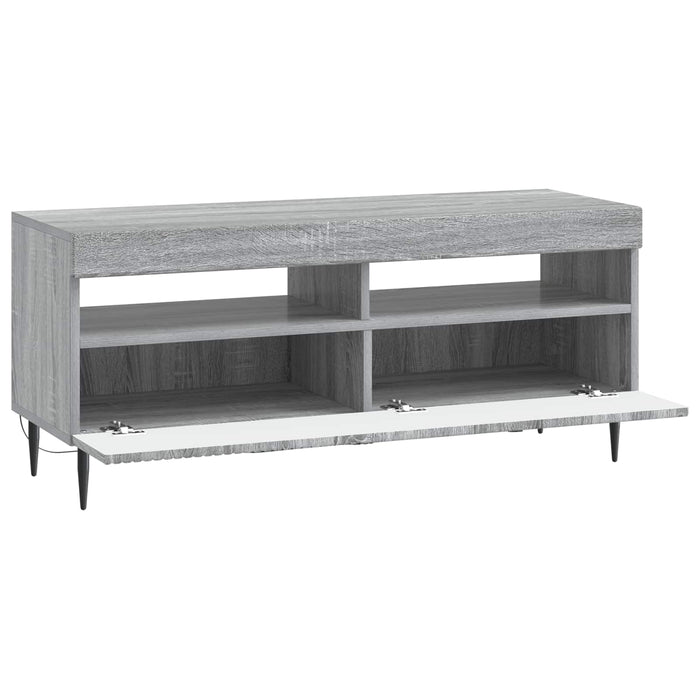 Cabinet TV cu LED Sonoma gri Lemn prelucrat WALTI