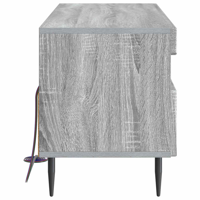 Cabinet TV cu LED Sonoma gri Lemn prelucrat WALTI