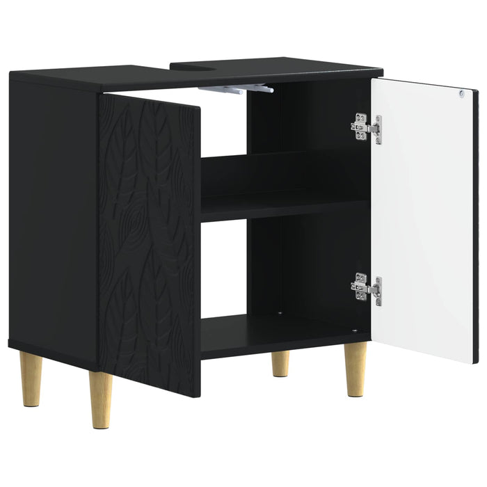 Dulap pentru Chiuveta de Baie DELFT Negru 59,5 x 31,5 x 59 cm WALTI