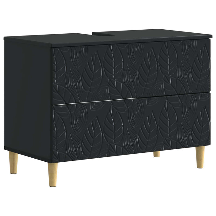 Dulap pentru Chiuveta de Baie DELFT Negru 82 x 41 x 59 cm - WALTI WALTI