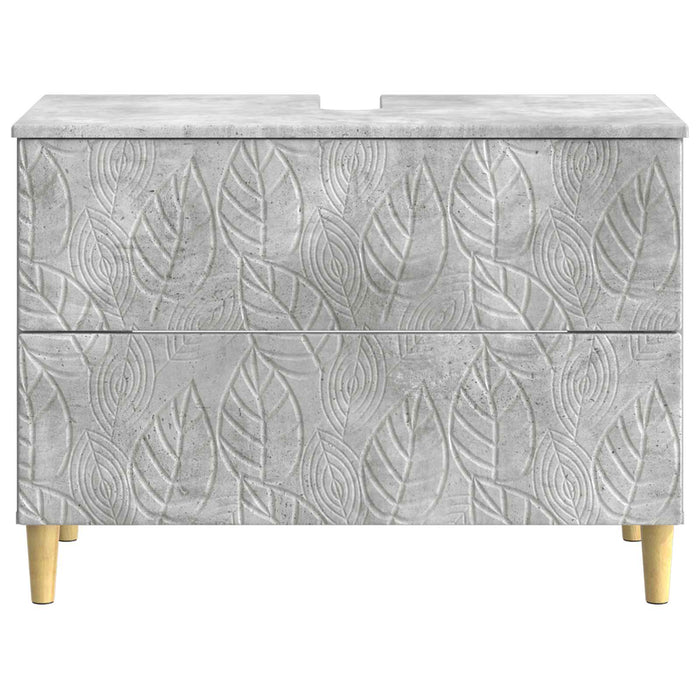 Dulap pentru Chiuveta de Baie DELFT Gri Beton 82 x 41 x 59 cm - WALTI WALTI