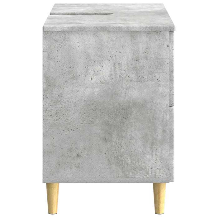 Dulap pentru Chiuveta de Baie DELFT Gri Beton 82 x 41 x 59 cm - WALTI WALTI