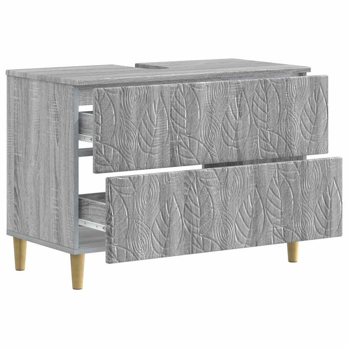 Dulap pentru Chiuveta de Baie DELFT Sonoma gri 82 x 41 x 59 cm - WALTI WALTI