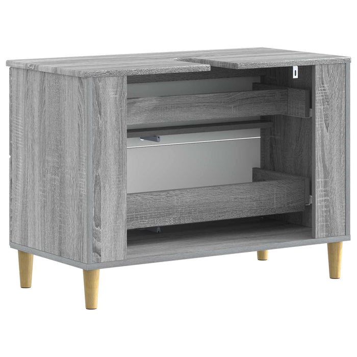 Dulap pentru Chiuveta de Baie DELFT Sonoma gri 82 x 41 x 59 cm - WALTI WALTI