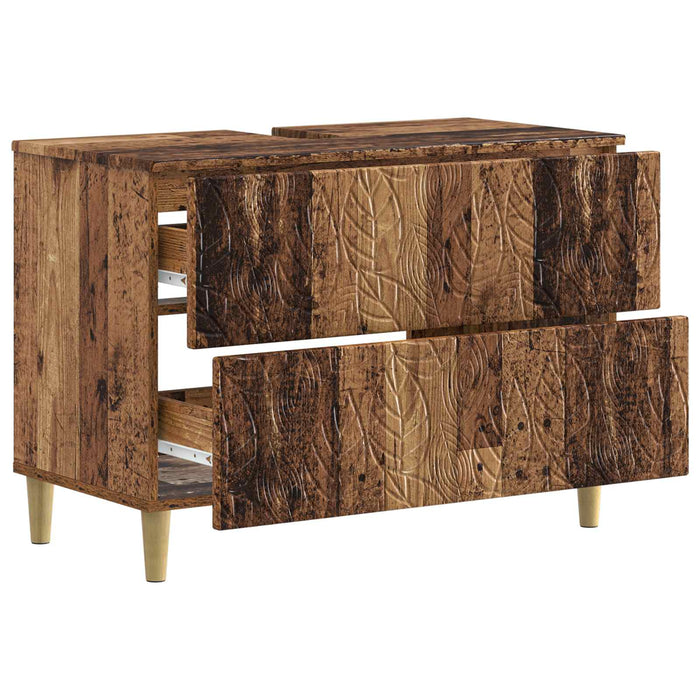 Dulap pentru Chiuveta de Baie DELFT Lemn vechi 82 x 41 x 59 cm - WALTI WALTI