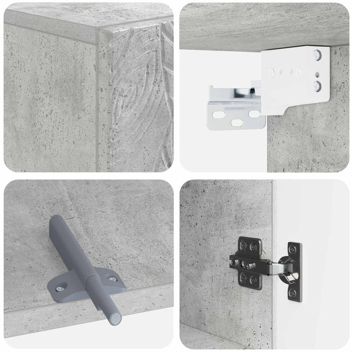 Dulap de perete pentru baie DELFT Gri Beton 30 x 31 x 59 cm WALTI