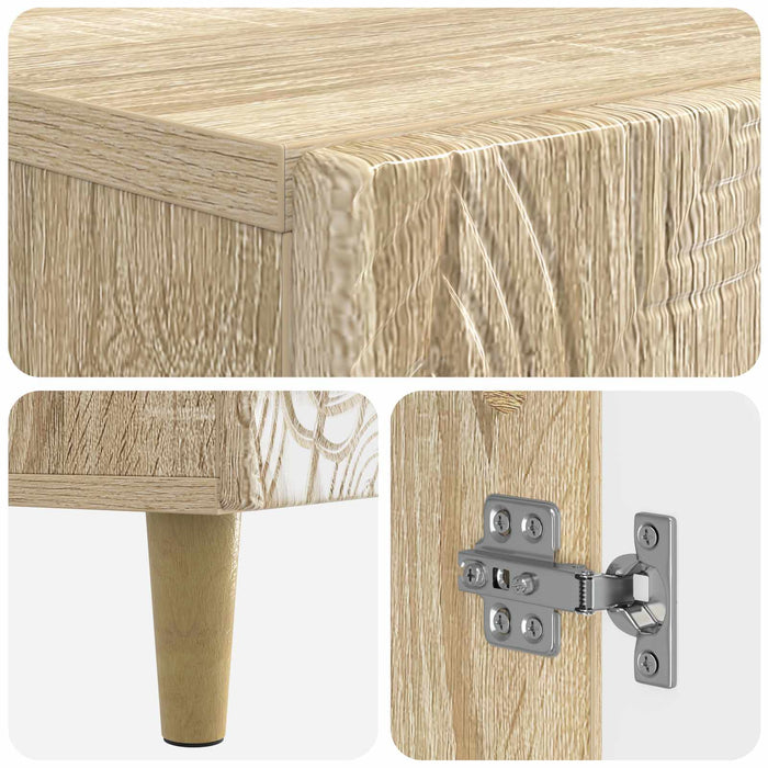 Cabinet de Baie cu Raft Deschis DELFT Stejar Sonoma WALTI