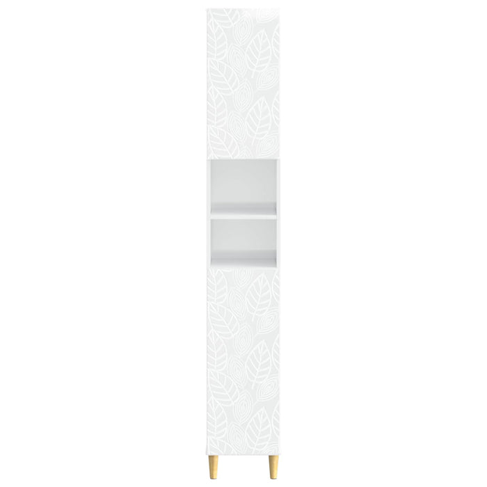 Cabinet de Baie cu Raft Deschis DELFT Alb foarte lucios WALTI
