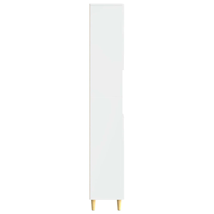 Cabinet de Baie cu Raft Deschis DELFT Alb foarte lucios WALTI