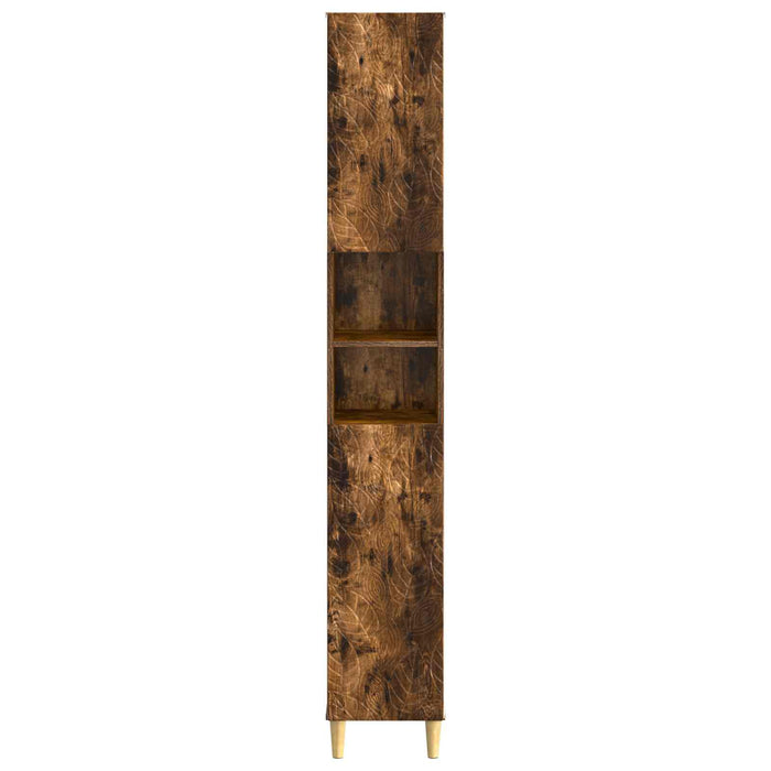 Cabinet de Baie cu Raft Deschis DELFT Stejar fumuriu WALTI