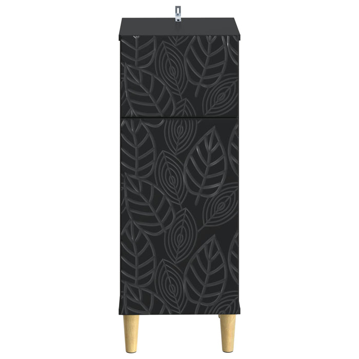 Dulap de Depozitare pentru Baie DELFT Negru 30 x 31 x 80 cm WALTI