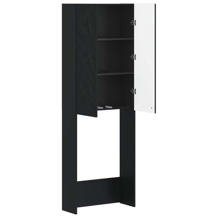 Dulap pentru toaletă DELFT Negru 66 x 25,5 x 190 cm WALTI