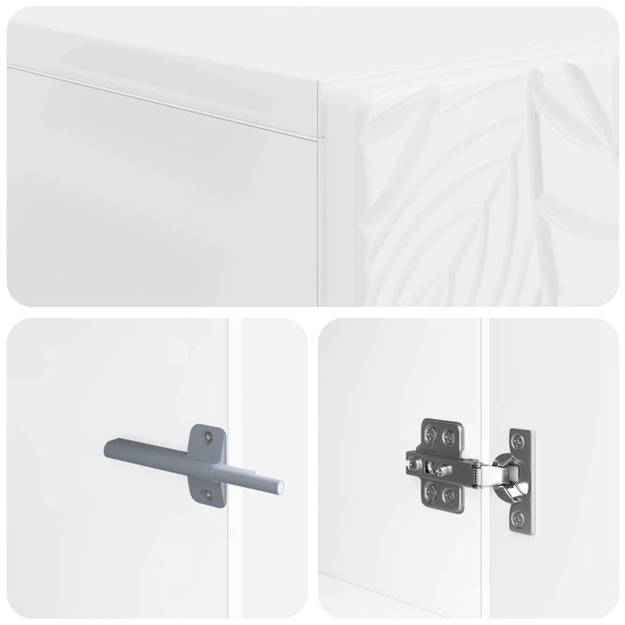Dulap pentru toaletă DELFT Alb foarte lucios 66 x 25,5 x 190 cm WALTI