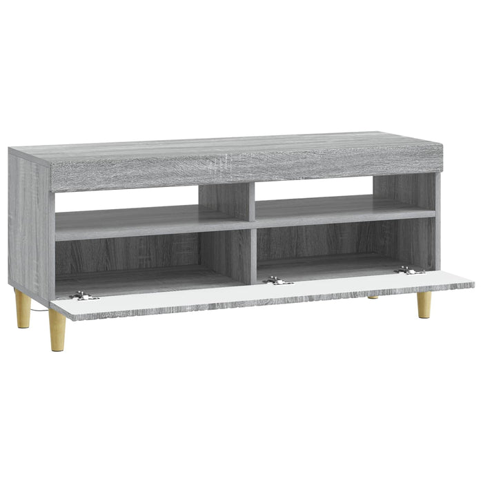 Cabinet TV cu LED Sonoma gri Lemn prelucrat WALTI