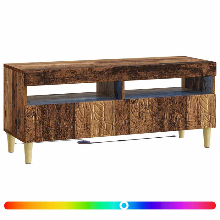 Cabinet TV cu LED Lemn vechi Lemn prelucrat WALTI