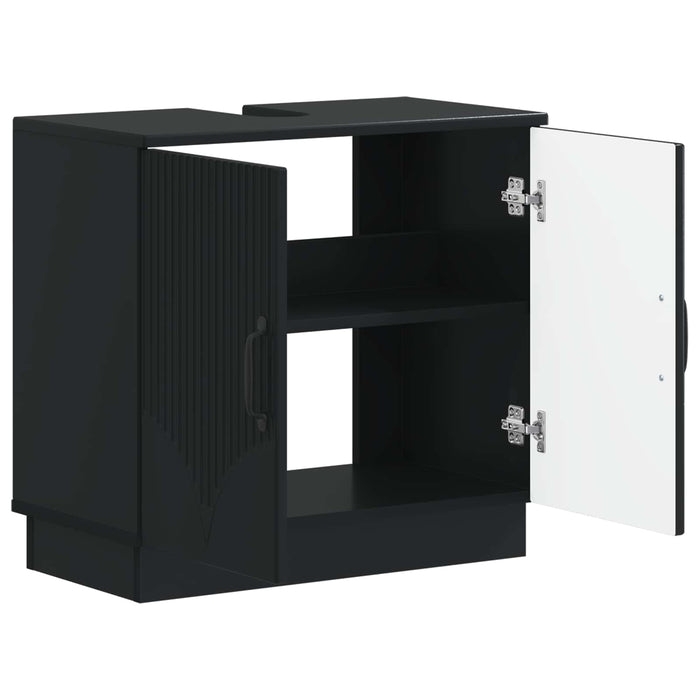 Dulap pentru Chiuveta de Baie HOORN Negru 59,5 x 31,5 x 56 cm - WALTI WALTI