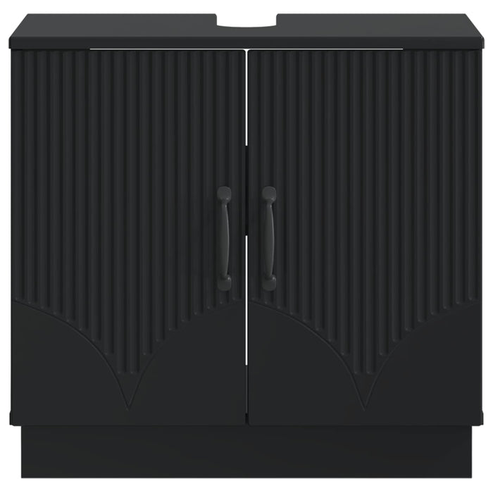 Dulap pentru Chiuveta de Baie HOORN Negru 59,5 x 31,5 x 56 cm - WALTI WALTI