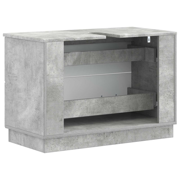 Dulap pentru Chiuveta de Baie HOORN Gri Beton 82 x 41 x 56 cm WALTI