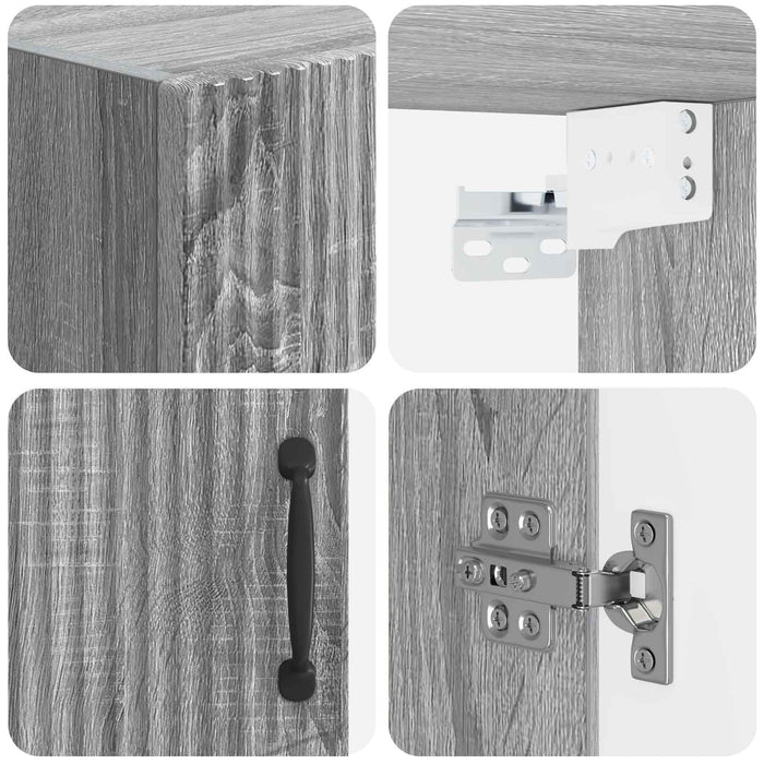Dulap de perete pentru baie HOORN Sonoma gri 30 x 31 x 59 cm WALTI