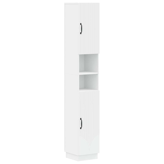 Cabinet de Baie cu Raft Deschis HOORN Alb 30 x 31 x 187 cm WALTI