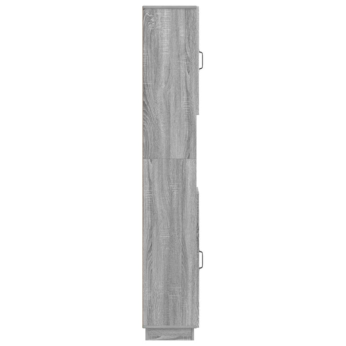 Cabinet de Baie cu Raft Deschis HOORN Sonoma gri WALTI