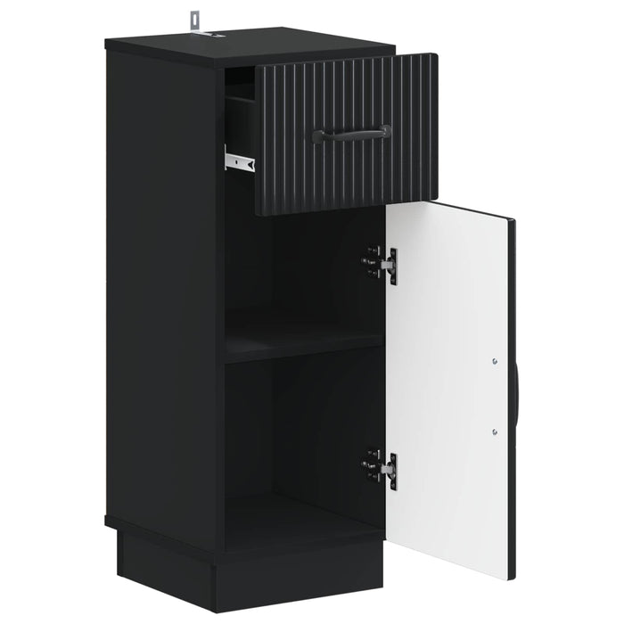 Dulap de Depozitare pentru Baie HOORN Negru 30 x 31 x 77 cm WALTI