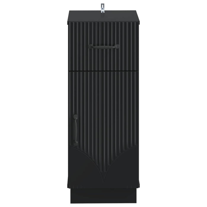 Dulap de Depozitare pentru Baie HOORN Negru 30 x 31 x 77 cm WALTI