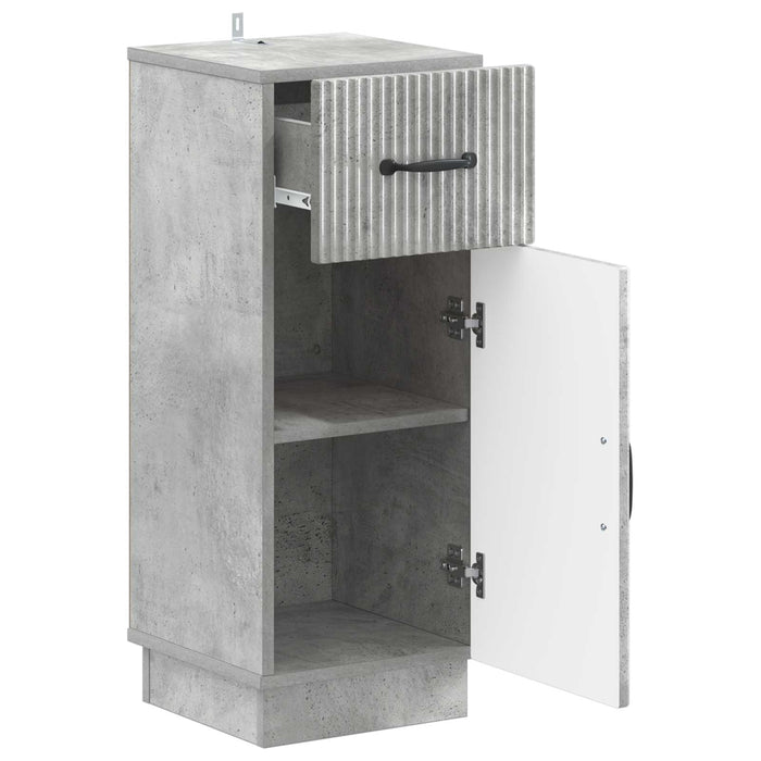 Dulap de Depozitare pentru Baie HOORN Gri Beton 30 x 31 x 77 cm WALTI