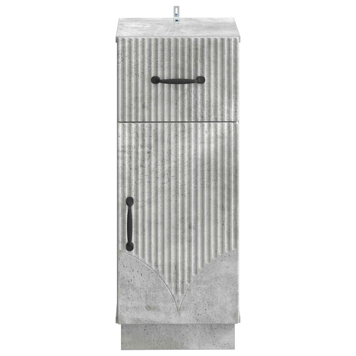 Dulap de Depozitare pentru Baie HOORN Gri Beton 30 x 31 x 77 cm WALTI