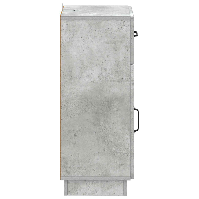 Dulap de Depozitare pentru Baie HOORN Gri Beton 30 x 31 x 77 cm WALTI