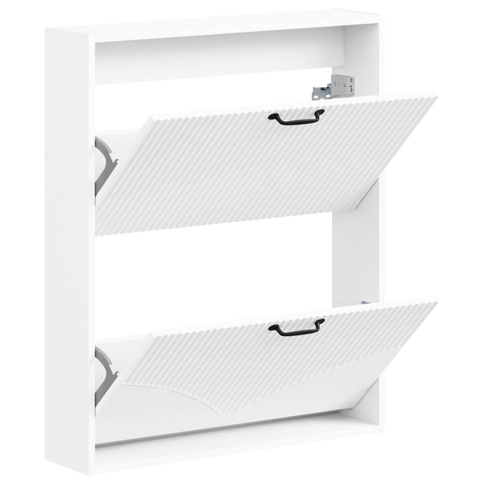 Dulap pentru pantofi montat pe perete HOORN 71 x 17 x 86 cm Alb WALTI
