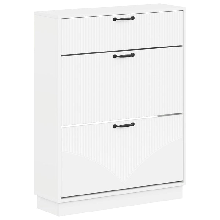 Dulap pentru pantofi HOORN 78 x 24 x 100 cm Lemn prelucrat Alb WALTI