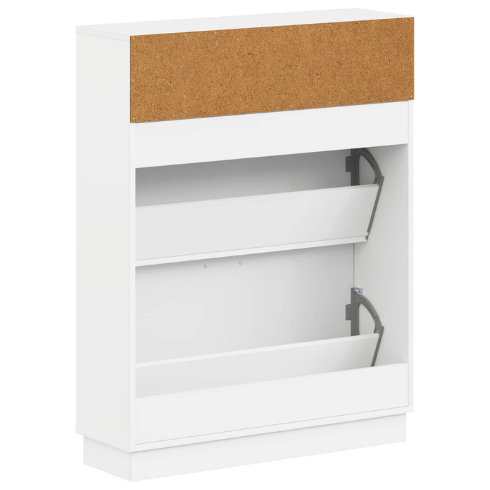 Dulap pentru pantofi HOORN 78 x 24 x 100 cm Lemn prelucrat Alb WALTI