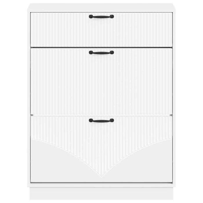 Dulap pentru pantofi HOORN 78 x 24 x 100 cm Lemn prelucrat Alb WALTI