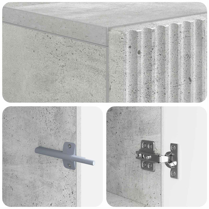 Cabinet TV Gri Beton Lemn prelucrat WALTI