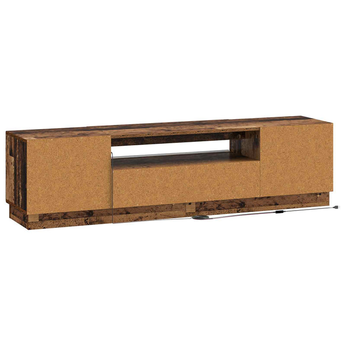 Cabinet TV cu LED Lemn vechi Lemn prelucrat WALTI