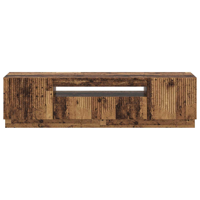 Cabinet TV cu LED Lemn vechi Lemn prelucrat WALTI