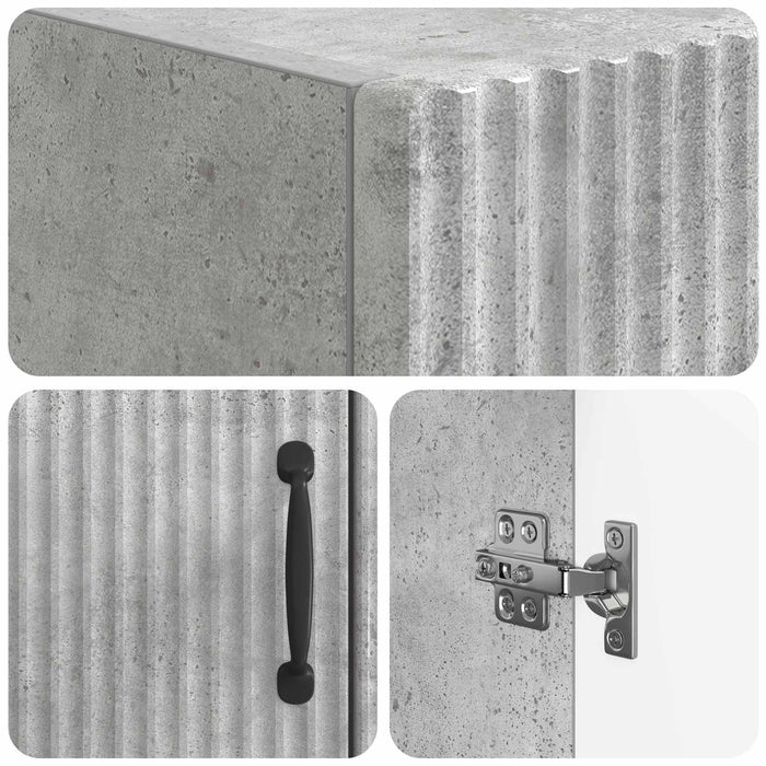 Dulap pentru toaletă HOORN Gri Beton 66 x 25,5 x 190 cm WALTI