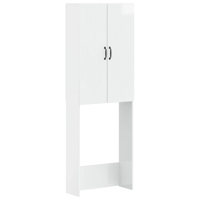 Dulap pentru toaletă HOORN Alb foarte lucios 66 x 25,5 x 190 cm WALTI
