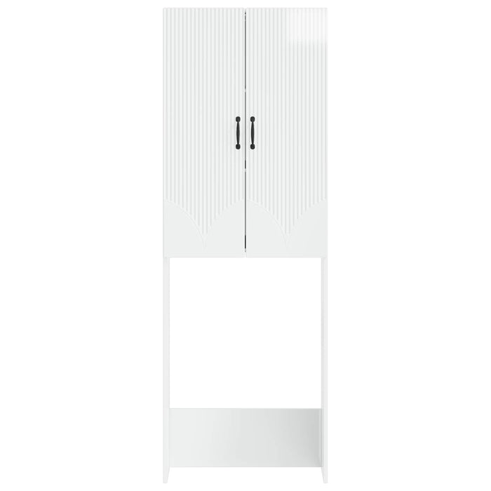 Dulap pentru toaletă HOORN Alb foarte lucios 66 x 25,5 x 190 cm WALTI