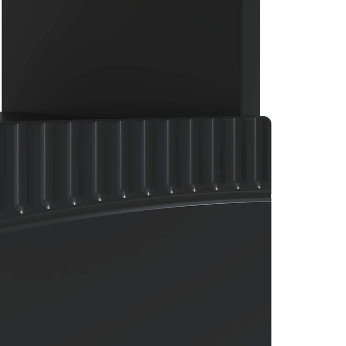 Cabinet TV cu LED Negru Lemn prelucrat WALTI