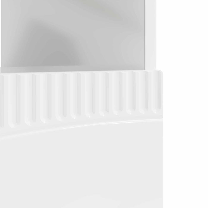 Cabinet TV cu LED Alb foarte lucios Lemn prelucrat WALTI