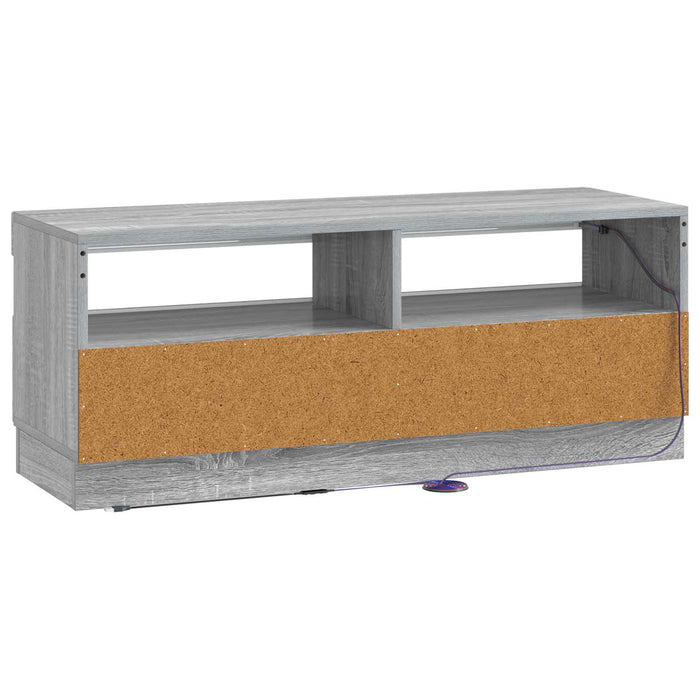 Cabinet TV cu LED Sonoma gri Lemn prelucrat WALTI