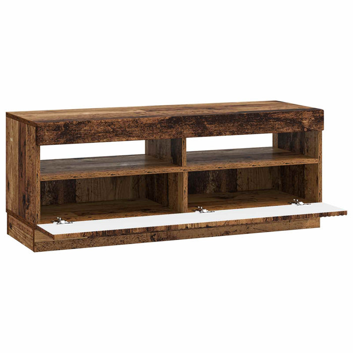 Cabinet TV cu LED Lemn vechi Lemn prelucrat WALTI