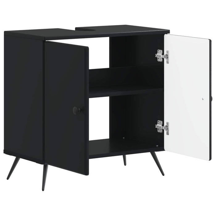 Dulap pentru Chiuveta de Baie BREDA Negru 59,5 x 31,5 x 59 cm - WALTI WALTI