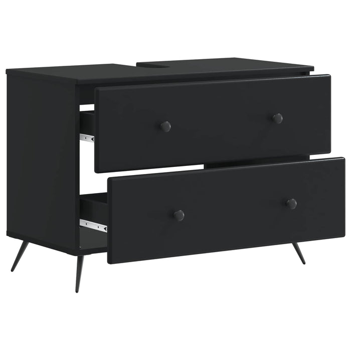 Dulap pentru Chiuveta de Baie BREDA Negru 82 x 41 x 59 cm - WALTI WALTI