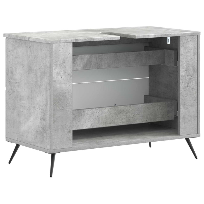Dulap pentru Chiuveta de Baie BREDA Gri Beton 82 x 41 x 59 cm - WALTI WALTI